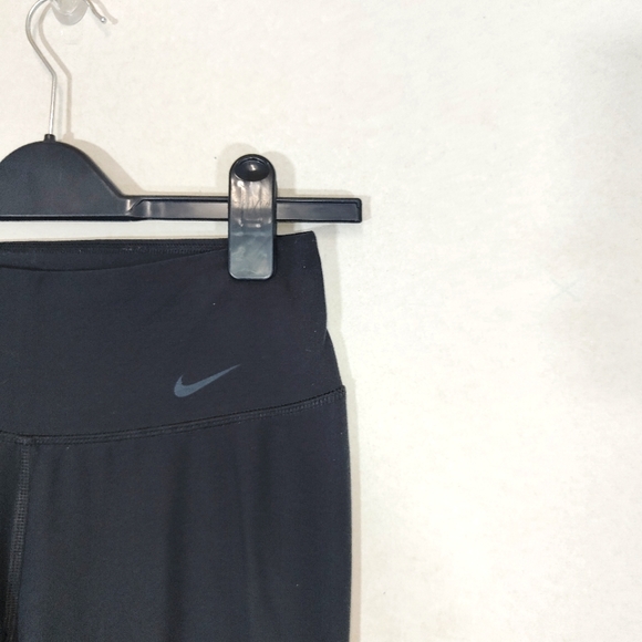 Nike Dri-Fit Black Yoga Pants Trousers Size XS UK 8 Flare Gym Running - Picture 4 of 7